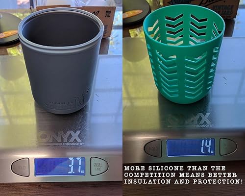 Miniatura 5 de Pint & Half - Fundas de silicona de 24 onzas para proteger frascos de bolas por Mason Jar Lifestyle (azul brillante, paquete de 2)