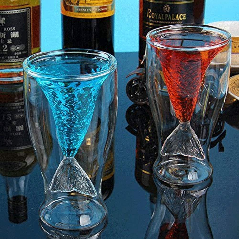 薄作りのボトルガラス工芸品（人魚） 【公式通販】