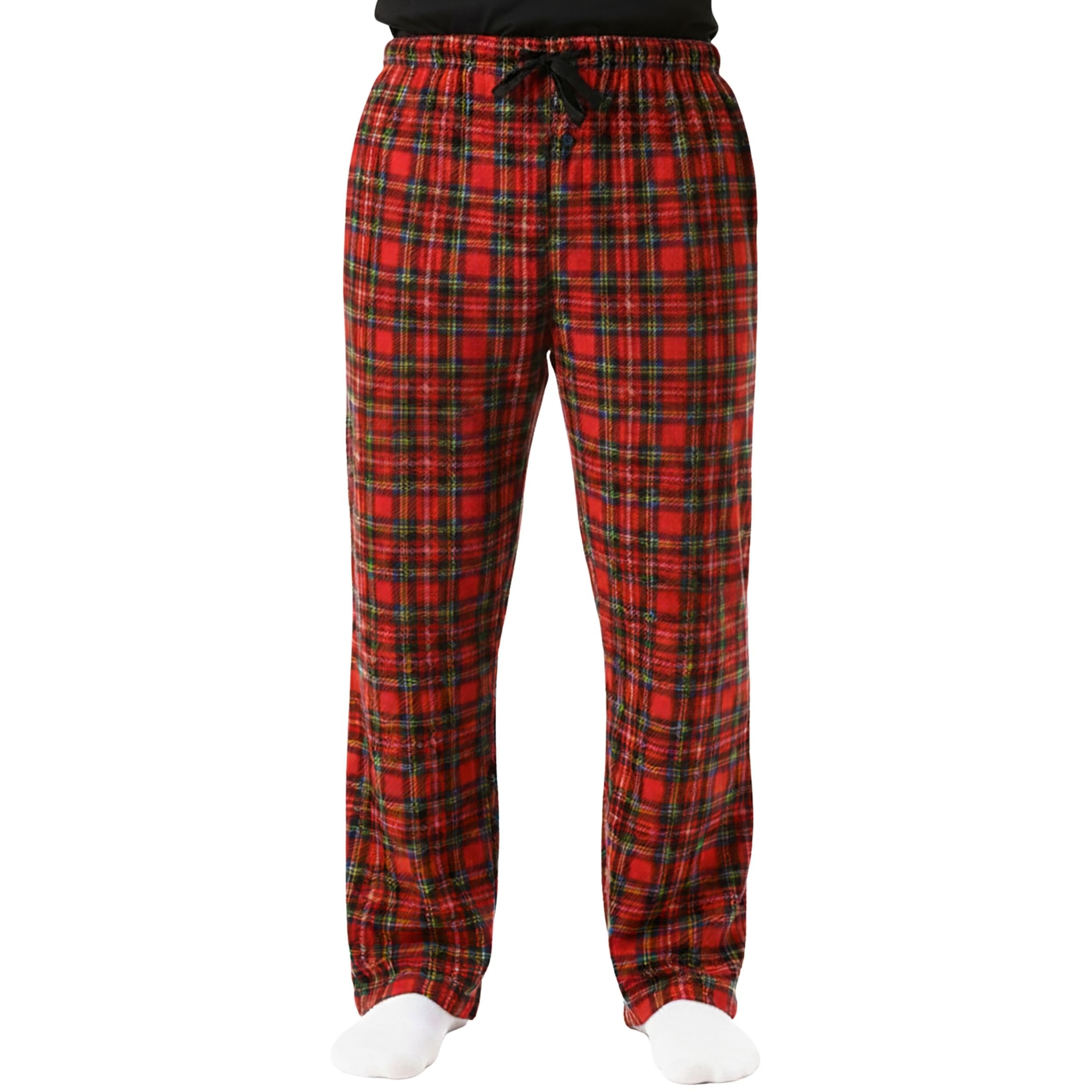 Microfleece Men’s Pajama Pants with Pockets-image-43