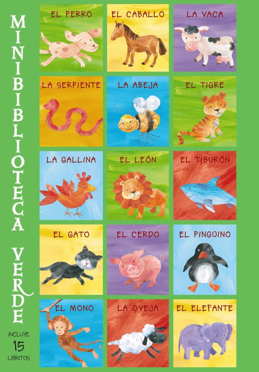 Minibiblioteca verde (Castellano - A PARTIR DE 0 AÑOS - IMAGINARIOS (PRIMEROS DICCIONARIOS VISUALES) - Minibibliotecas)