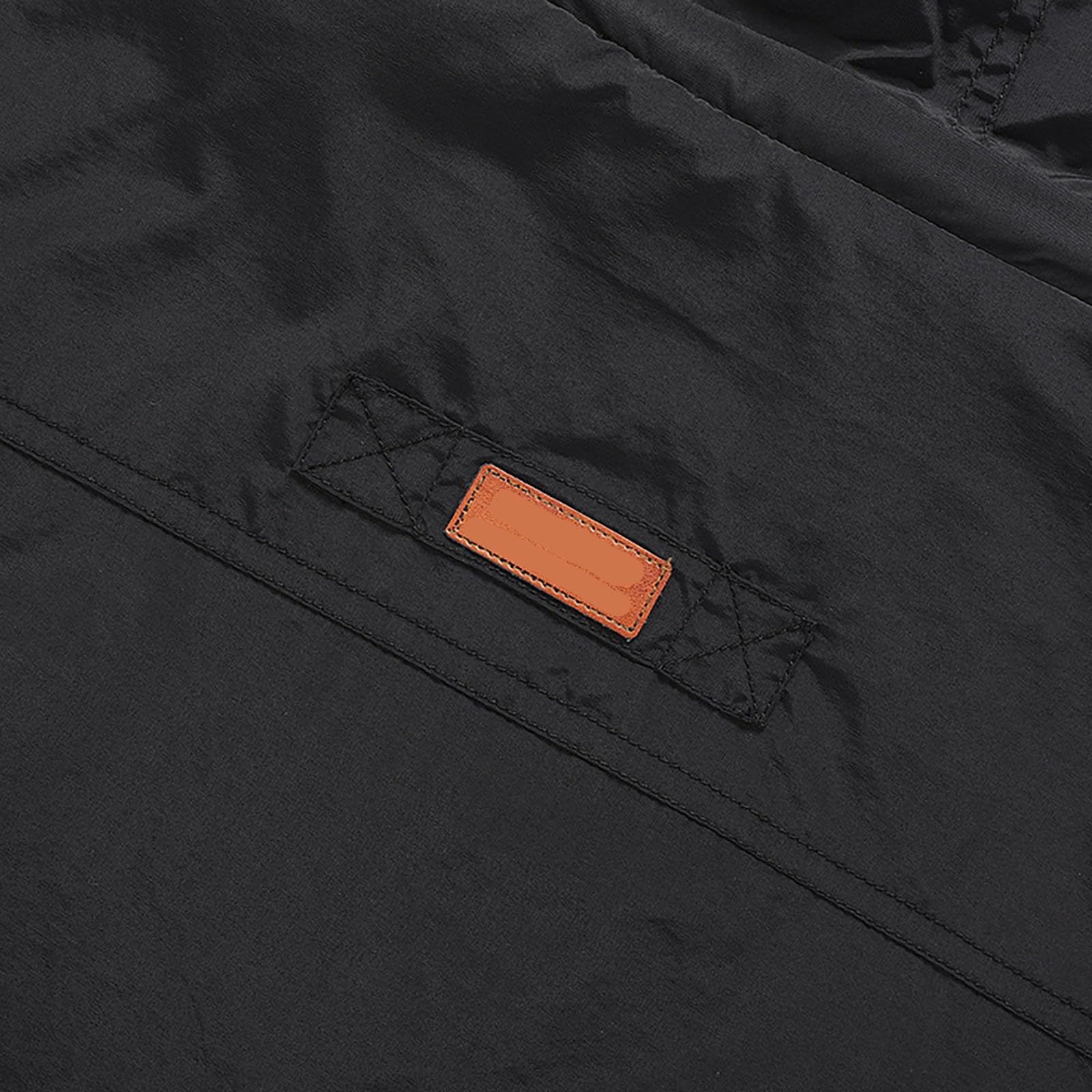 Generisch Chubasquero para hombre, exterior, monocolor, chaqueta de senderismo, impermeable y funcional, práctica chaqueta softshell, multifuncional, chaqueta de trekking con varios bolsillos, anorak