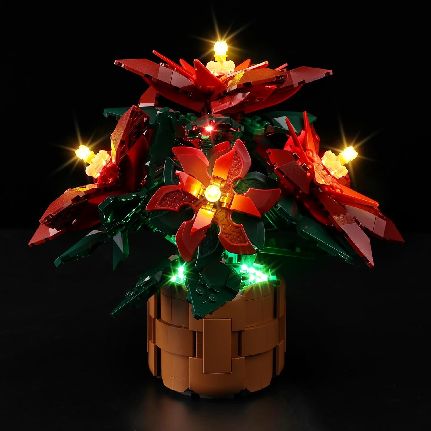 Kyglaring LED Lighting Kit for Lego Grande Italia Plant Model Set, Compatible with Lego 10370 Christmas Décor (Lego Sets Not Included)