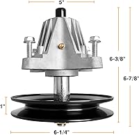 Vista 2 de UP2WIN 918-04822B - Conjunto de husillo compatible con Craftsman Cub Troy Bilt Pony Bronco 42 pulgadas, cortacésped de tractor, viene con todos