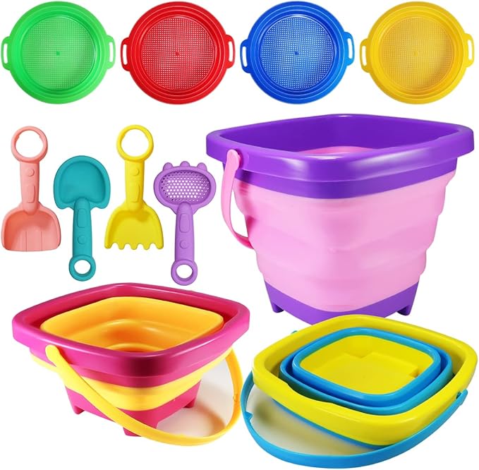 Holady Beach Toys for Kids,Collapsible Sand Castle Toys for