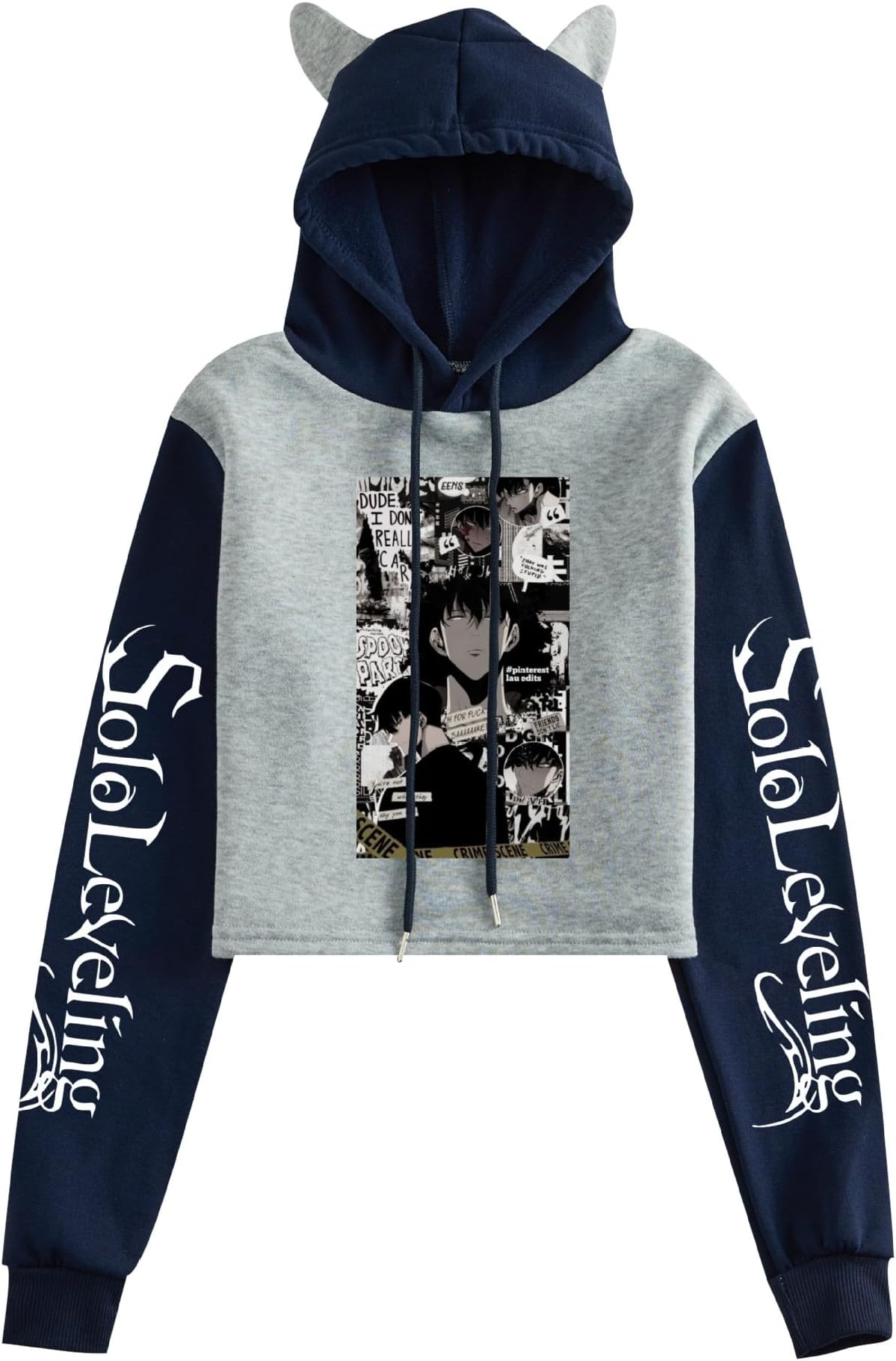 2024 Harajuku Manga Solo Leveling Sung Jin-Woo Eyes Hoodies Men Funny Anime Cool Printed Fashion Casual Winter Oversized Clothes
