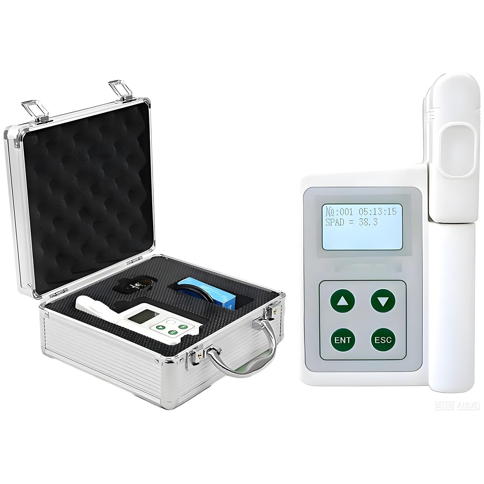 DUMIPME Accurate Handheld Chlorophyll Meter & SPAD Analyzer (0.0-100), Rechargeable Leaf Greenness Tester with Data Export, Ideal for Precision Agriculture, Gardening & Plant Research A