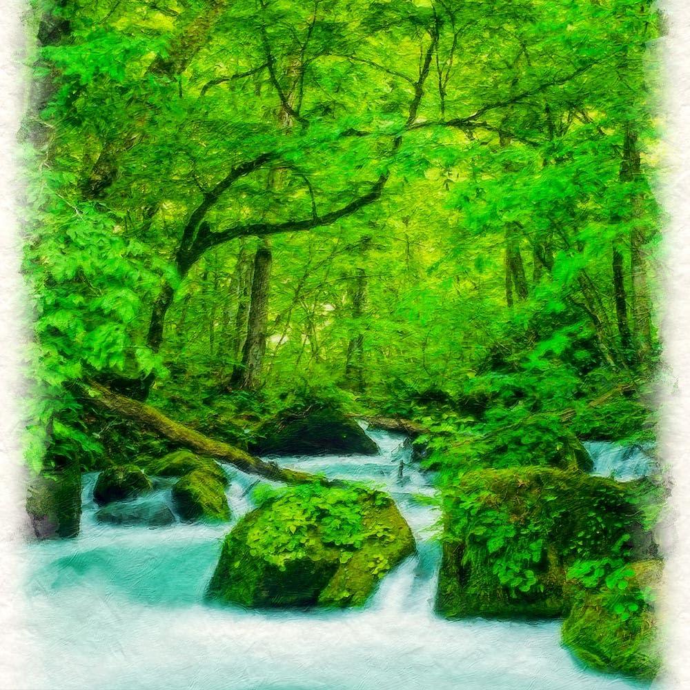 Amazon.co.jp: Natural Memories 風水 絵 絵画 玄関 インテリア