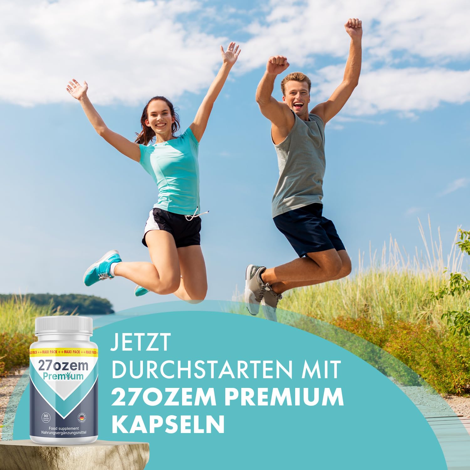 ozem 27 premium Kapseln | Mit wertvollen Inhaltsstoffe | 90 Kapseln