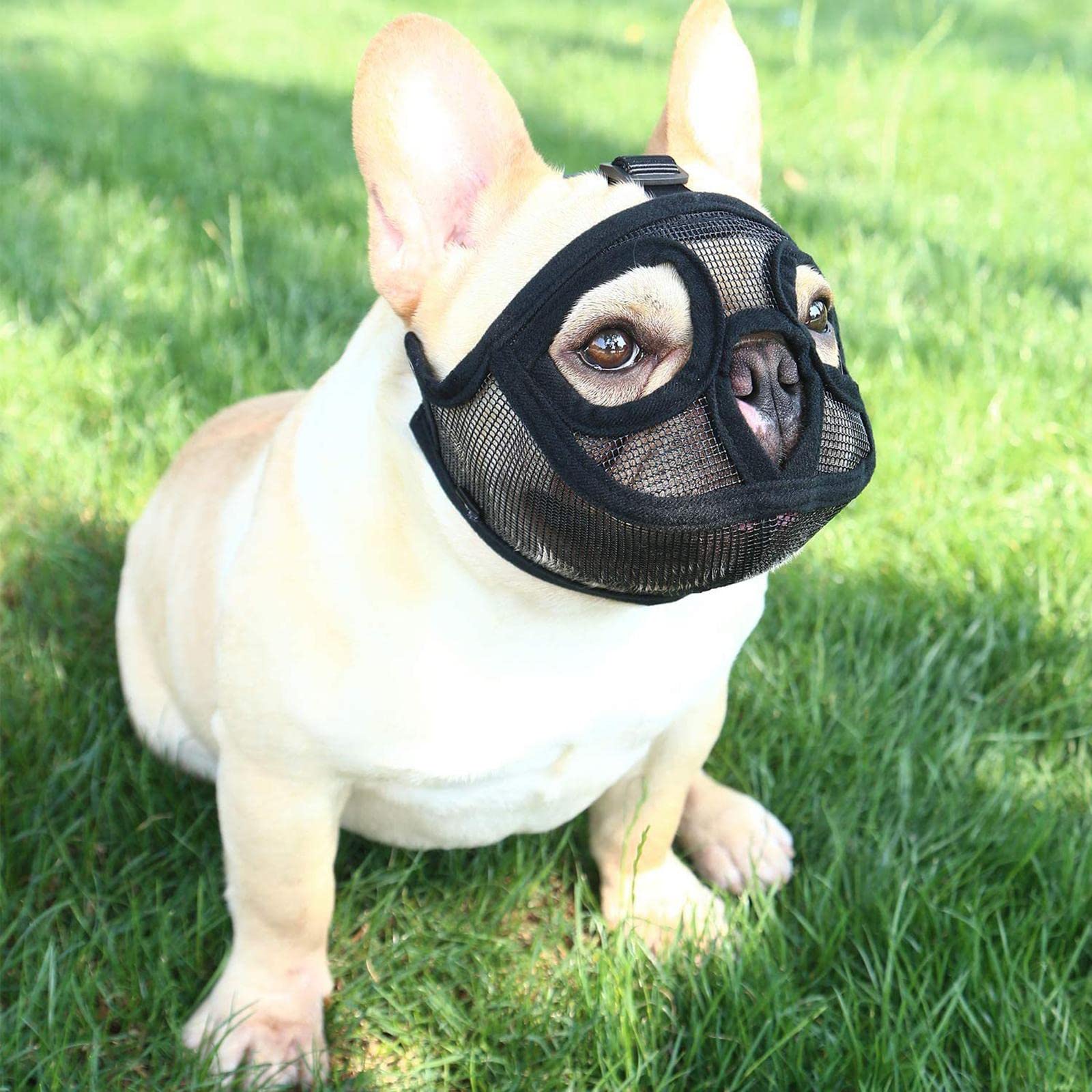 UJEAVETTE® Adjustable Pet Dog Mask Anti Bark Bite Chewing Mesh Mouth Muzzle Grooming Full Mesh Black L (B0C6SZVSTB) Amazon Price History, Amazon Price Tracker