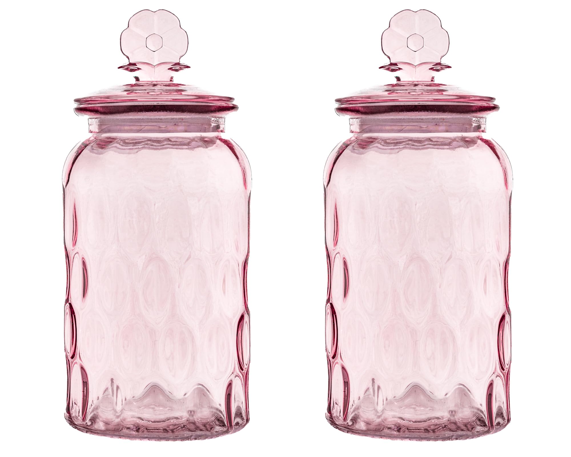 10 Strawberry Street PINK FLOWER TOP / 44 OZ / 44.0 fluid_ounces Food Jars & Canisters