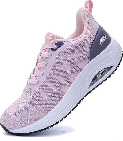 QAUPPE Womens Walking Shoes with Arch Support Athletic Orthotic Sneakers for Women Foot Pain Relief