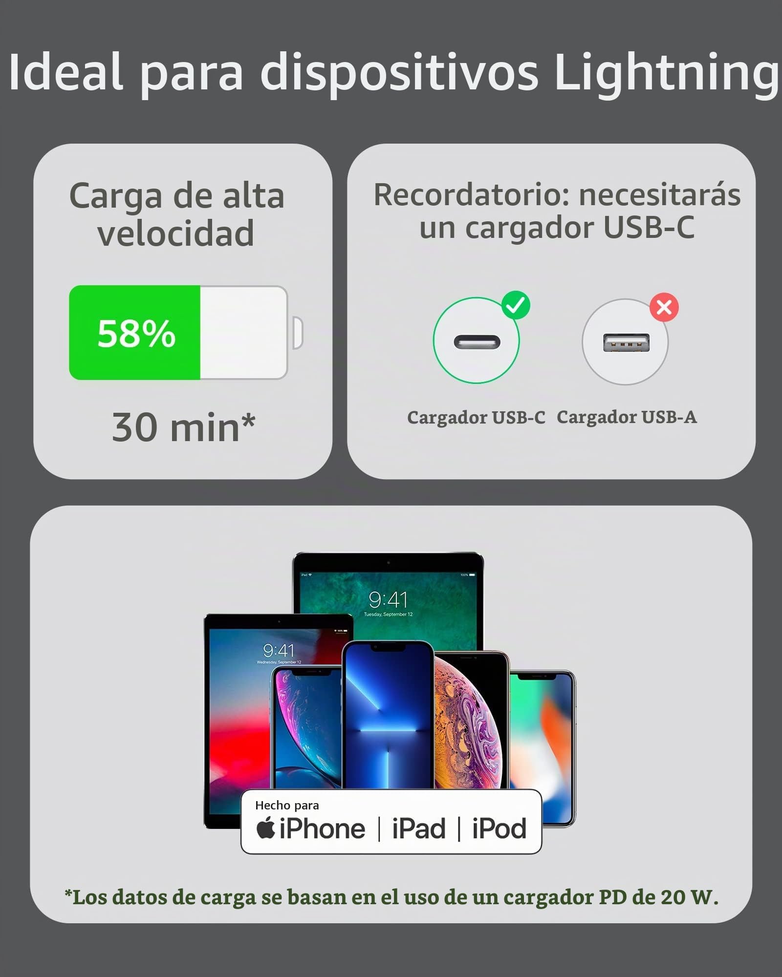 Anker Cable iPhone PowerLine III Flow, 90 cm, MFi, silicona | Compatible con iPhone 13/13 Pro Max/12/11 Pro/X/XS/XR/8 Plus y AirPods Pro. Negro