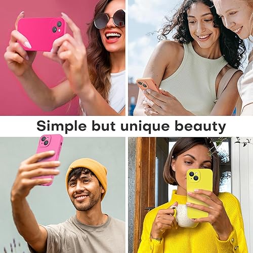 Miniatura 2 de LOVE 3000 Funda compatible con iPhone 13, protección de cámara, goma de silicona líquida de alta calidad, forro de microfibra suave, funda de