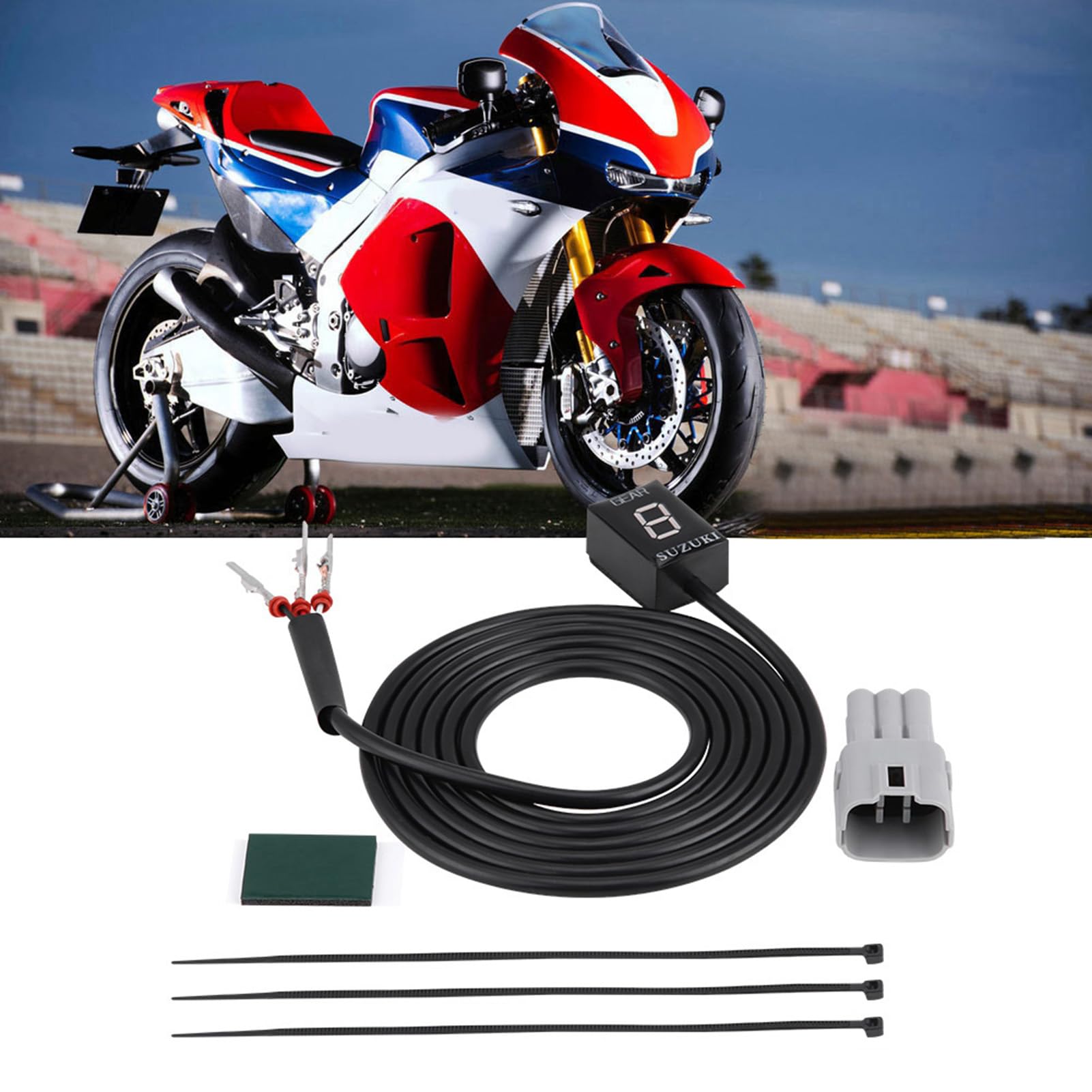 Indicador De Cambios N 6 Speed Gear Display Compatible Con Intruder 800 V Strom GSXR 600 SV650 Plug And Play Visualización Clara Detección Automática