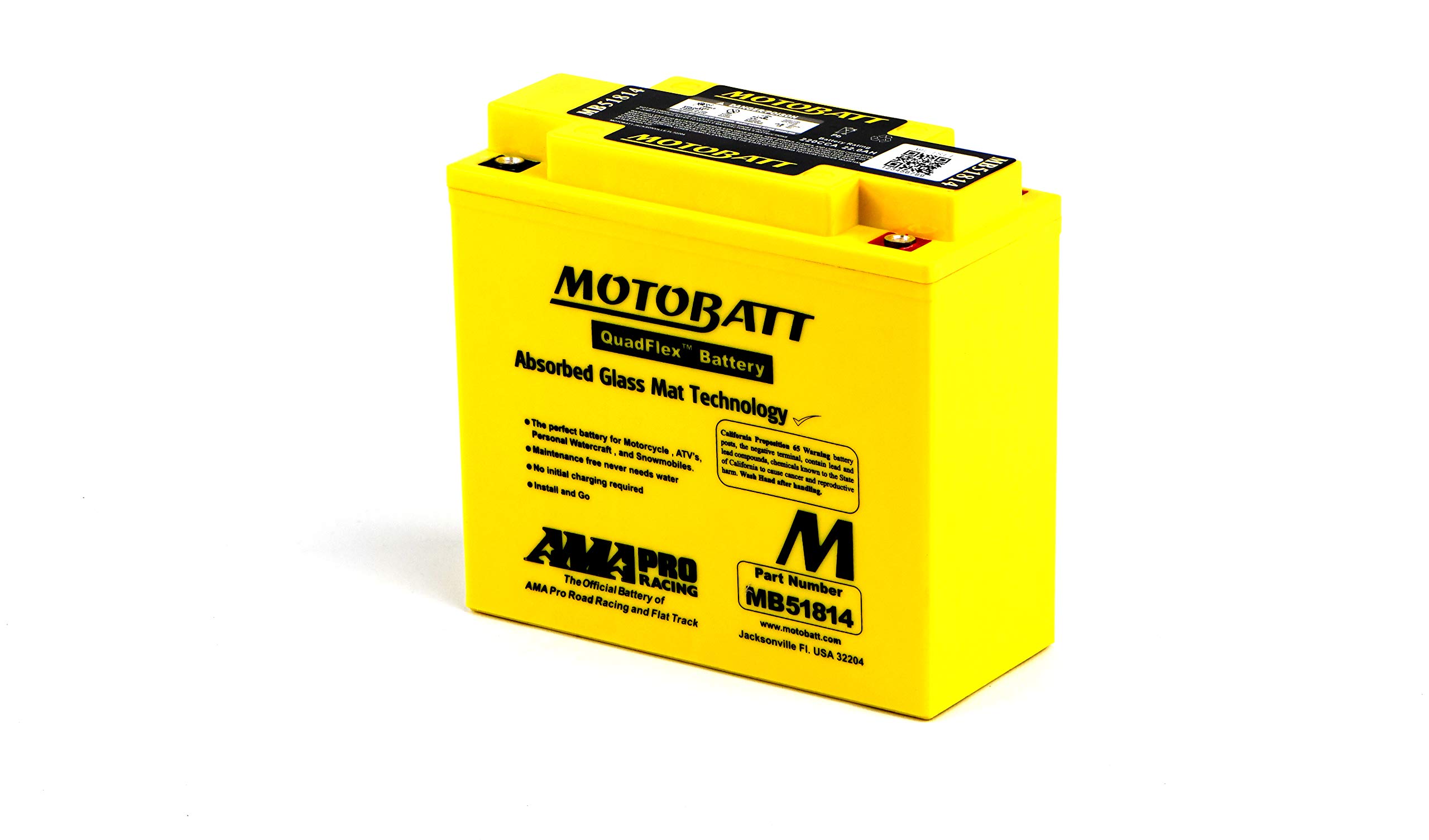 Bateria Motobatt Mb51814 12v 20ah Cca235a Ce U