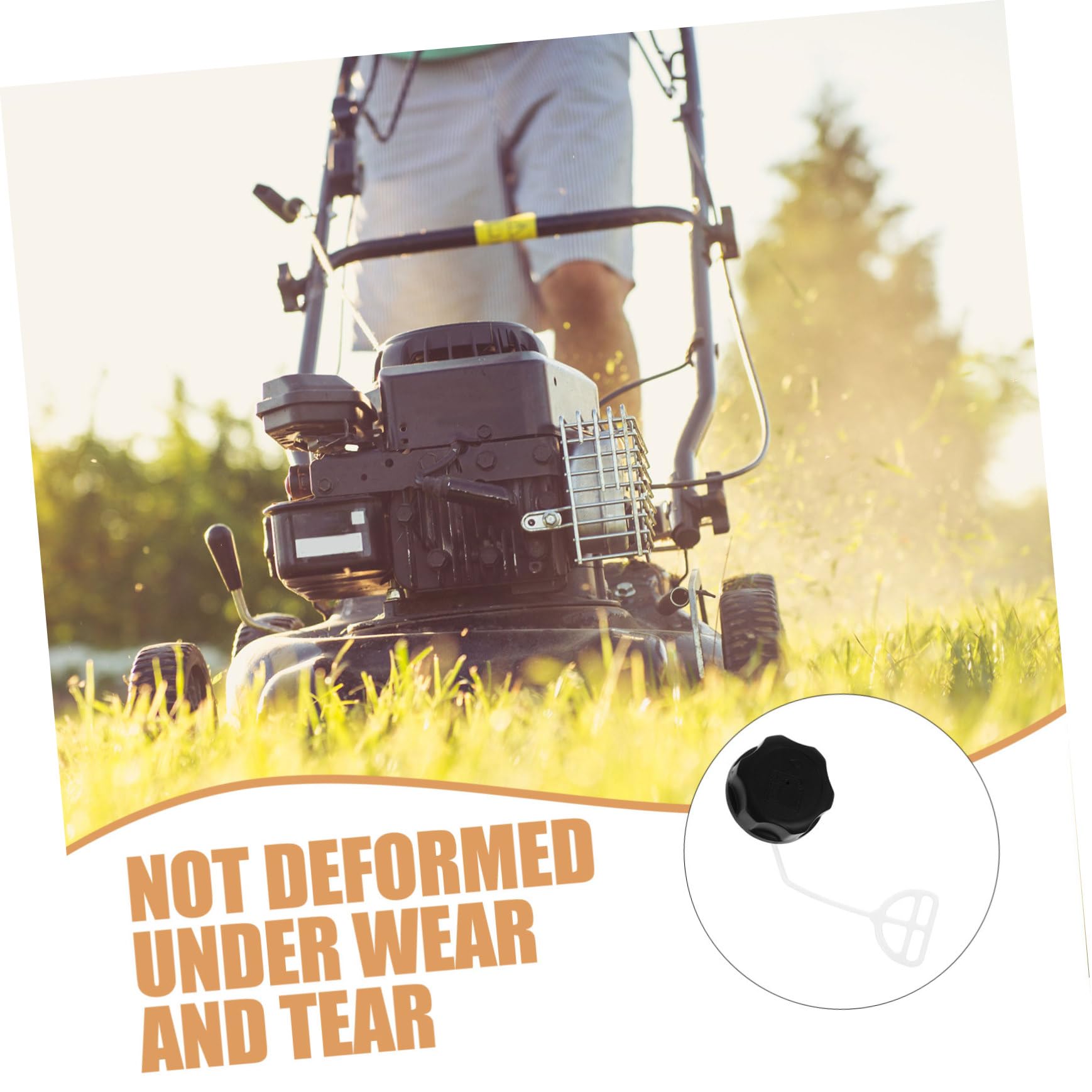 Balacoo 3sets Petrol Cap Cover Lawn Mower Accessories Replacement Gas Cap for Chainsaw Easy Installation 4pcs*3