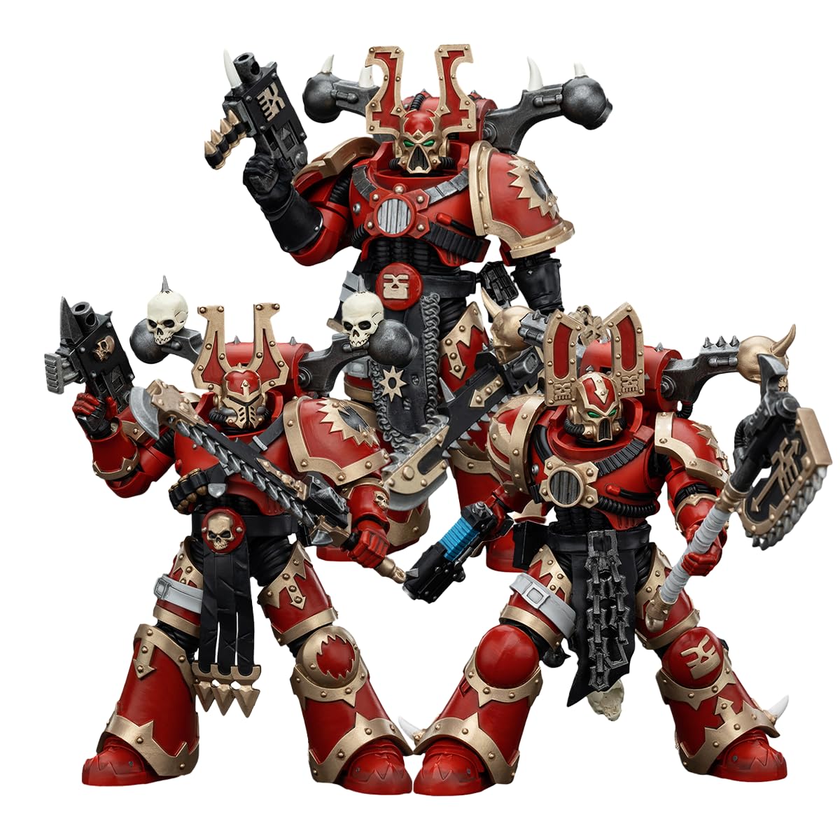 JOYTOY Warhammer 40,000 1/18 Action Figure World Eaters Khorne Berzerker 1-3 Warhammer 40K Collection Model