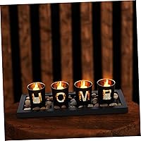 Vista 9 de Candelabro decorativo de vidrio con diseño de letra para restaurante casero