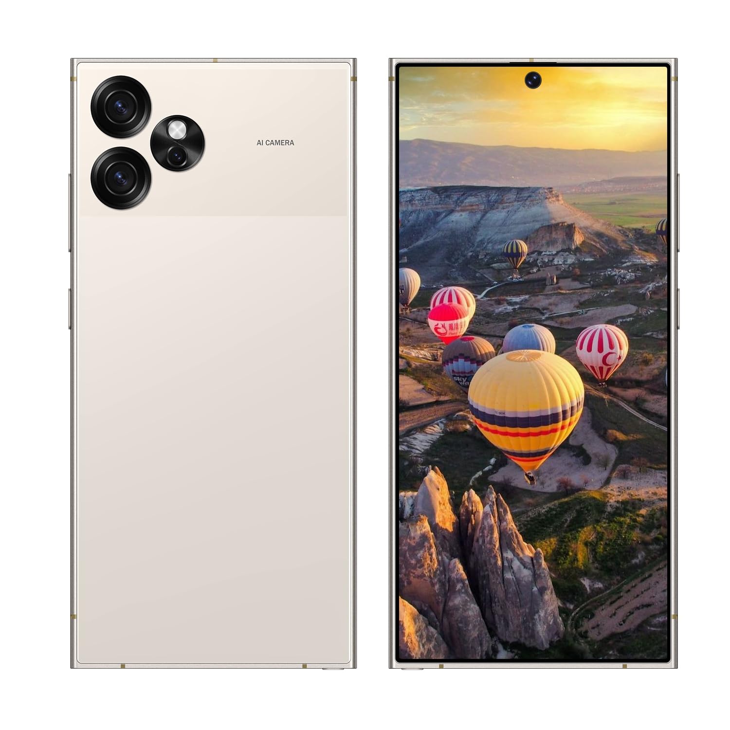 Unlocked Phones S24 Ultra Smartphone Android 13 Cell Phones 8+256GB 6.8" HD Screen Dual SIM 108MP+48MP Camera 6800 mAh and Built-in Pen (White)
