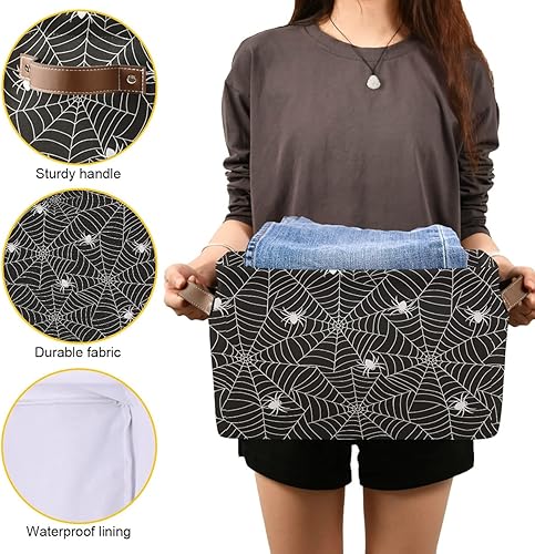 Miniatura 140 de senya Cesta de almacenamiento de Pascua con asas, huevos de Pascua, tela de conejo, contenedores de almacenamiento plegables para almacenamiento, 15