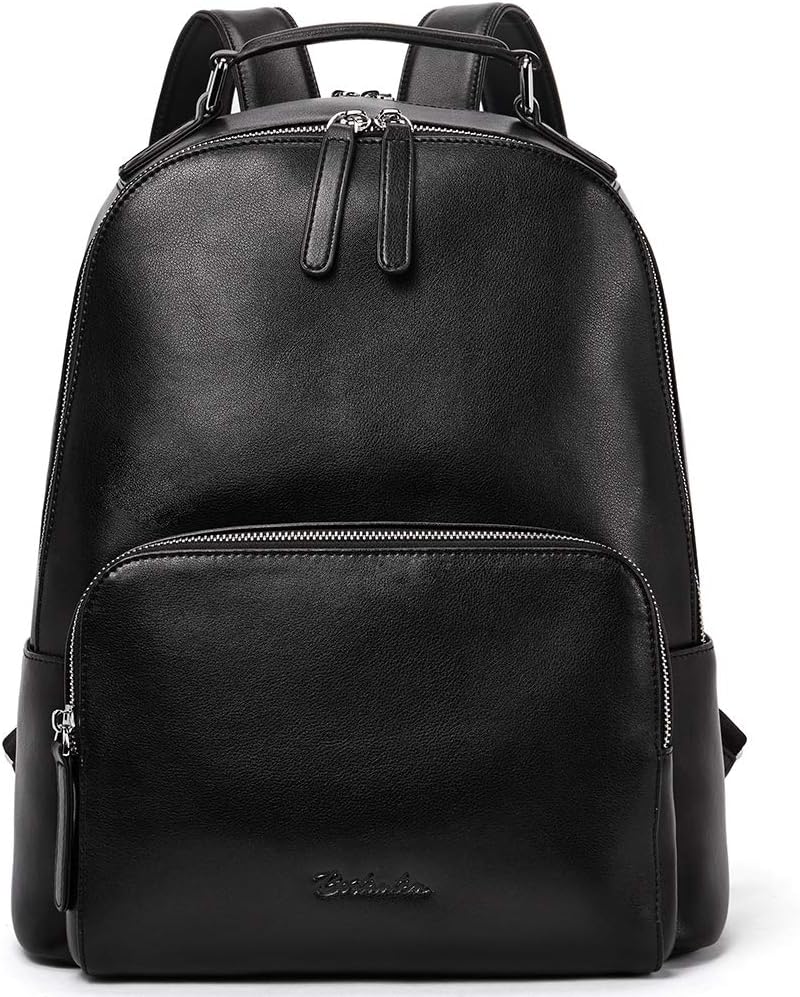 large black leather backpack womens