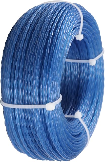 Grass Strimmer Line Trimmer Cord Twist lines Universal Replacement Trimmer Lines Star Line Eater Weed Strimmer Wire String Brush Cutter for all Garden Grass Strimmers (2.0MMx90M)
