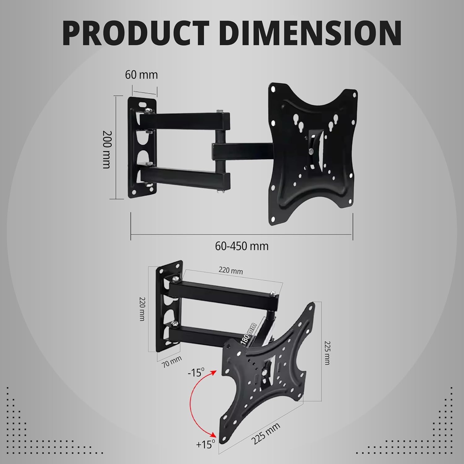 Review Robustt Heavy Duty Tv Wall Mount Bracket For 14 To 42 Inch 5 Review Robustt Heavy Duty Tv Wall Mount Bracket For 14 To 42 Inch