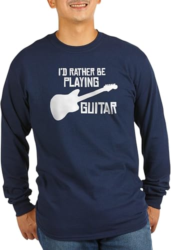 CafePress Id Rather Be Playing GUI Long Sleeve Dark T Shirt Unisex Cotton Long Sleeve T-Shirt