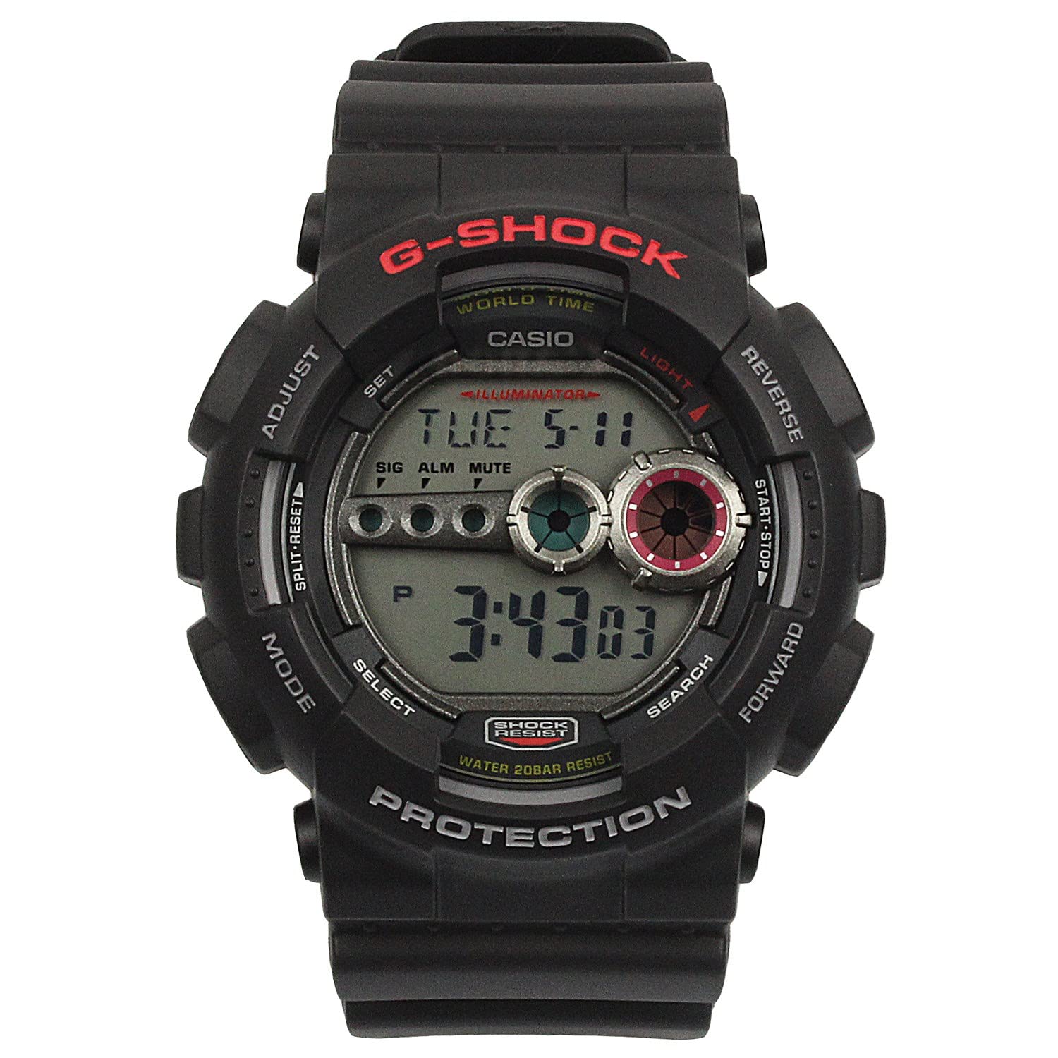 Relógio Masculino G-Shock Digital GD-100-1ADR | Amazon.com.br