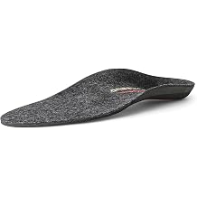 Icebug Comfort Insoles Wool High Arch, 5mm Cushioning, Grey Melange, US M 8 / W 9.5