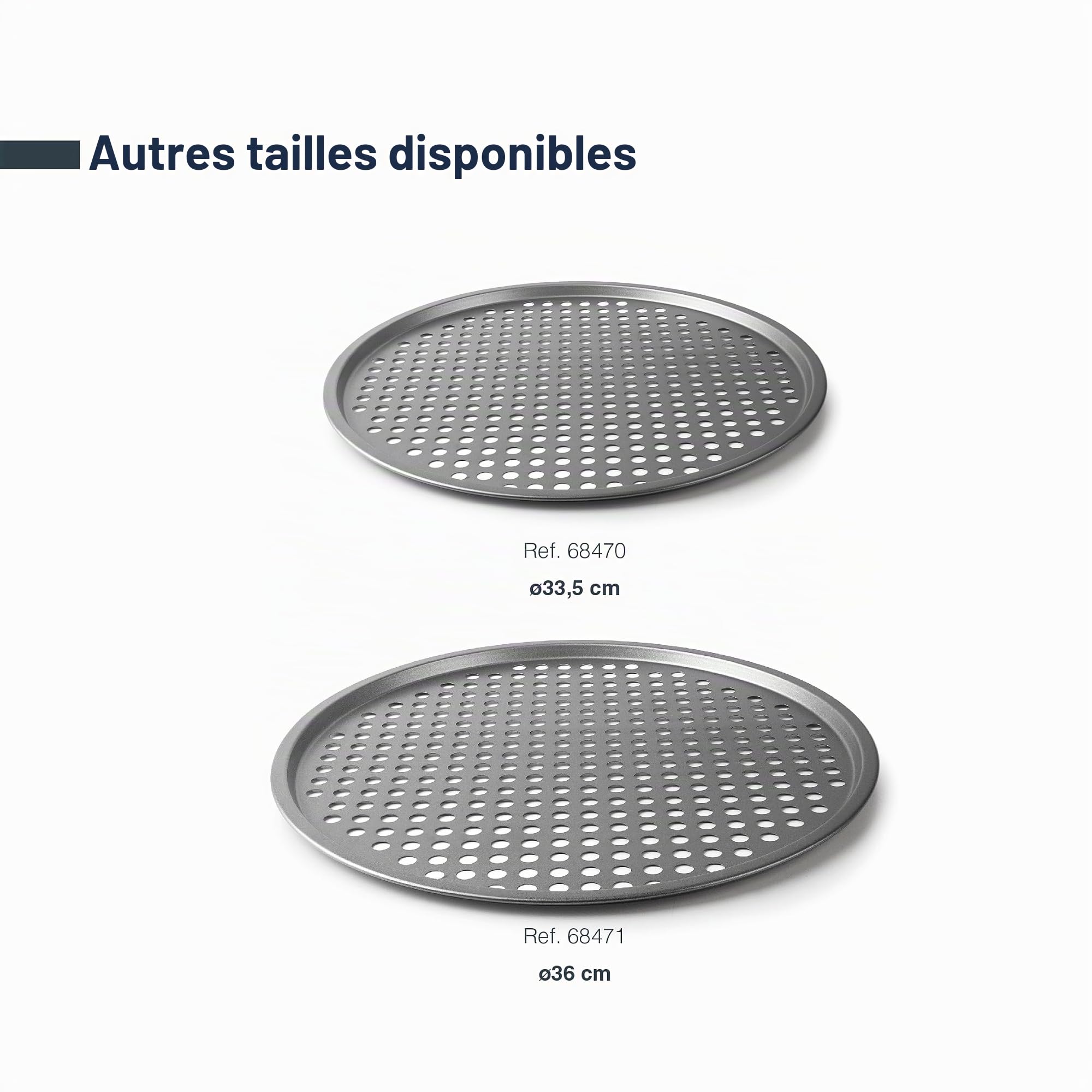 Lacor 68471 - Moule à pizza, plateau perforé à pizza, moisissure | Ustensile professionnel durable; conçu pour un rendement optimal y nettoyage rapide et facile au lave-vaisselle