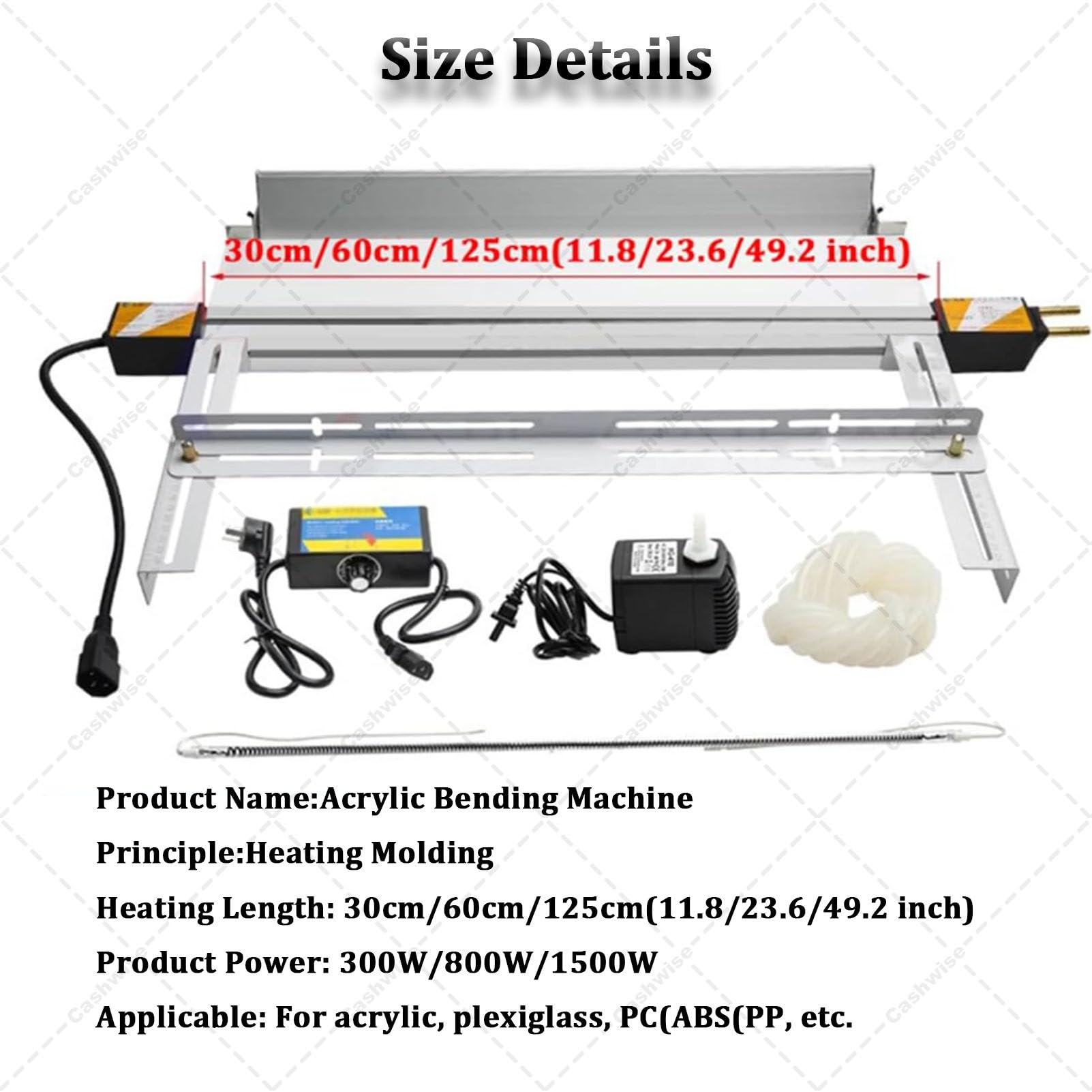 Máquina dobladora de plástico acrílico, herramienta de doblado en caliente con soporte para hacer carteles, 30 cm para platos orgánicos y hojas de plástico