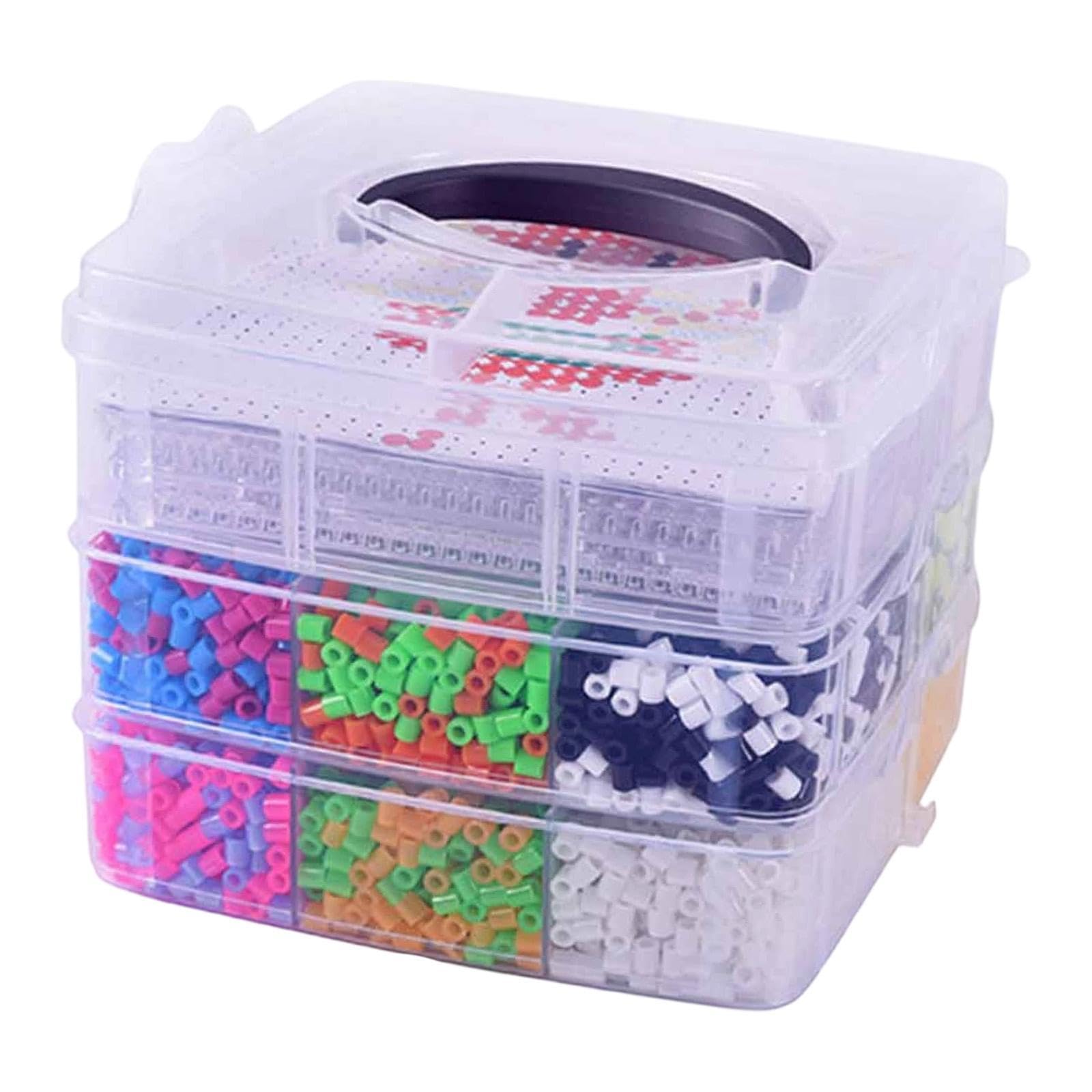 Kit de Perles à Repasser avec étui, Cadeau pour Filles et Garçons, Puzzle, Jouet, Perles à Repasser avec étui