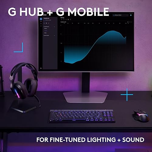Miniatura 7 de Logitech G 522 Lightspeed - Auriculares inalámbricos para juegos, LIGHTSYNC RGB, micrófono de ancho de banda completo y audio sincronizado avanzado,