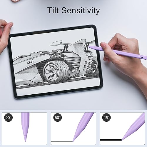 Miniatura 9 de Lápiz óptico para iPad, 13 minutos de carga rápida con rechazo de palma, compatible con iPad Air 3456 2018-2024, iPad Mini 56, iPad 678910, iPad Pro