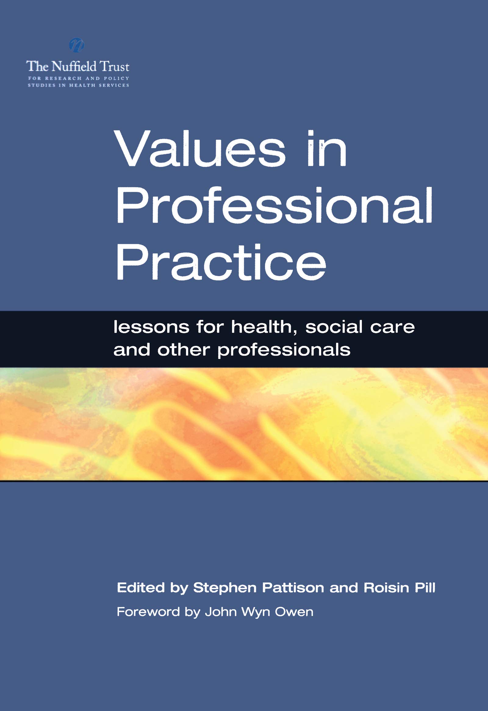 Values in Professional Practice livre pour l'éthique en santé et action sociale