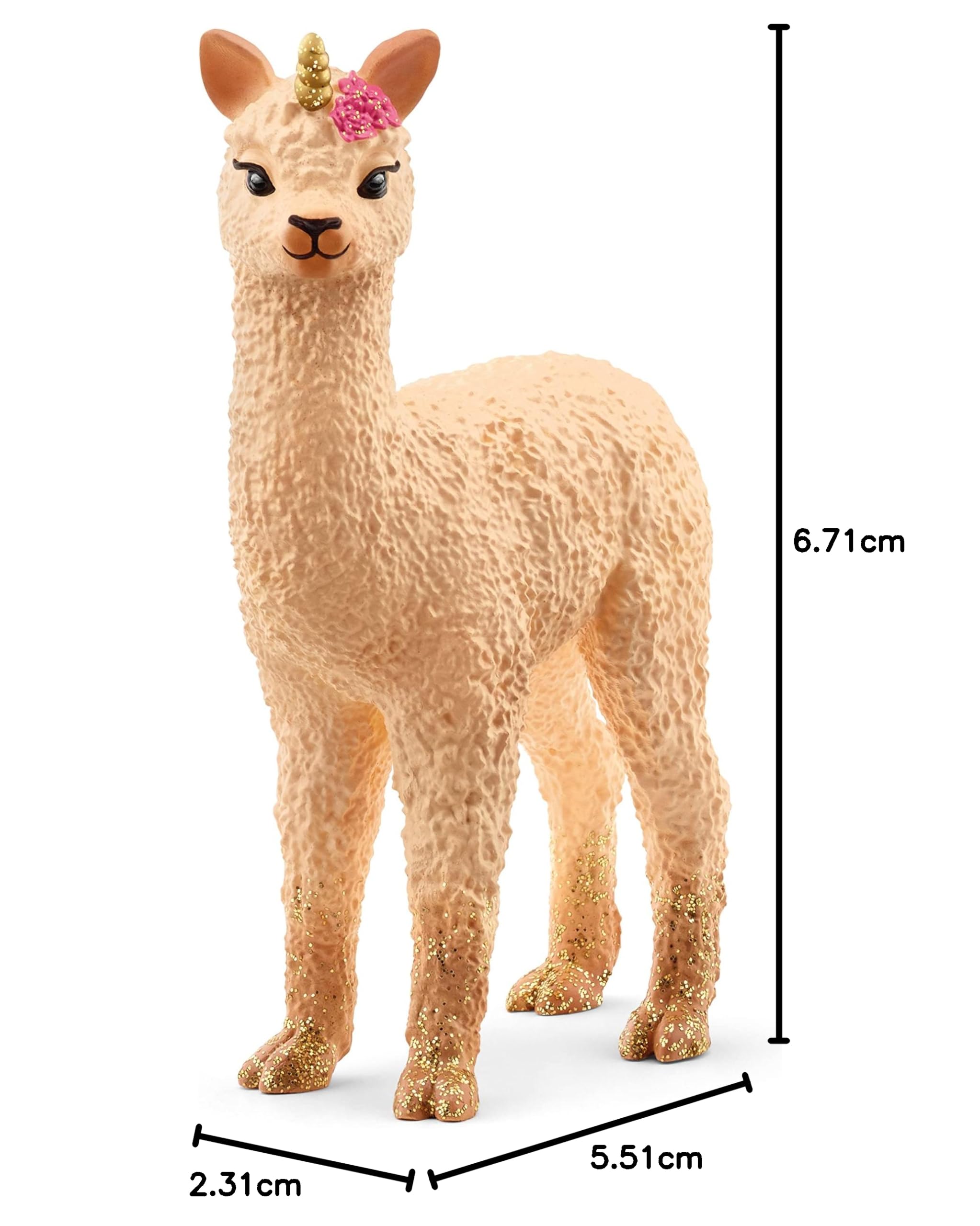 schleich BAYALA | Młode lama-jednorożca 70761 | Fantastyczna figurka kolekcjonerska | Prezent dla dziewczynek i chłopców | Od 5 lat | 6 × 2 × 8 cm