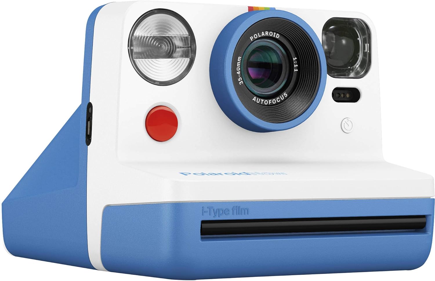 Polaroid Now iType Instant Film Camera (Blue) + Polaroid Color Film