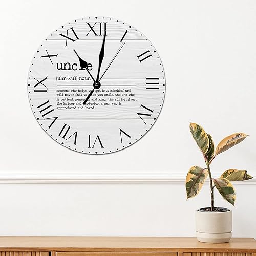 Miniatura 140 de Reloj de PVC con definición psicológica, reloj de pared grande con números romanos inspiración, refranes de inspiración de 12 pulgadas, significado
