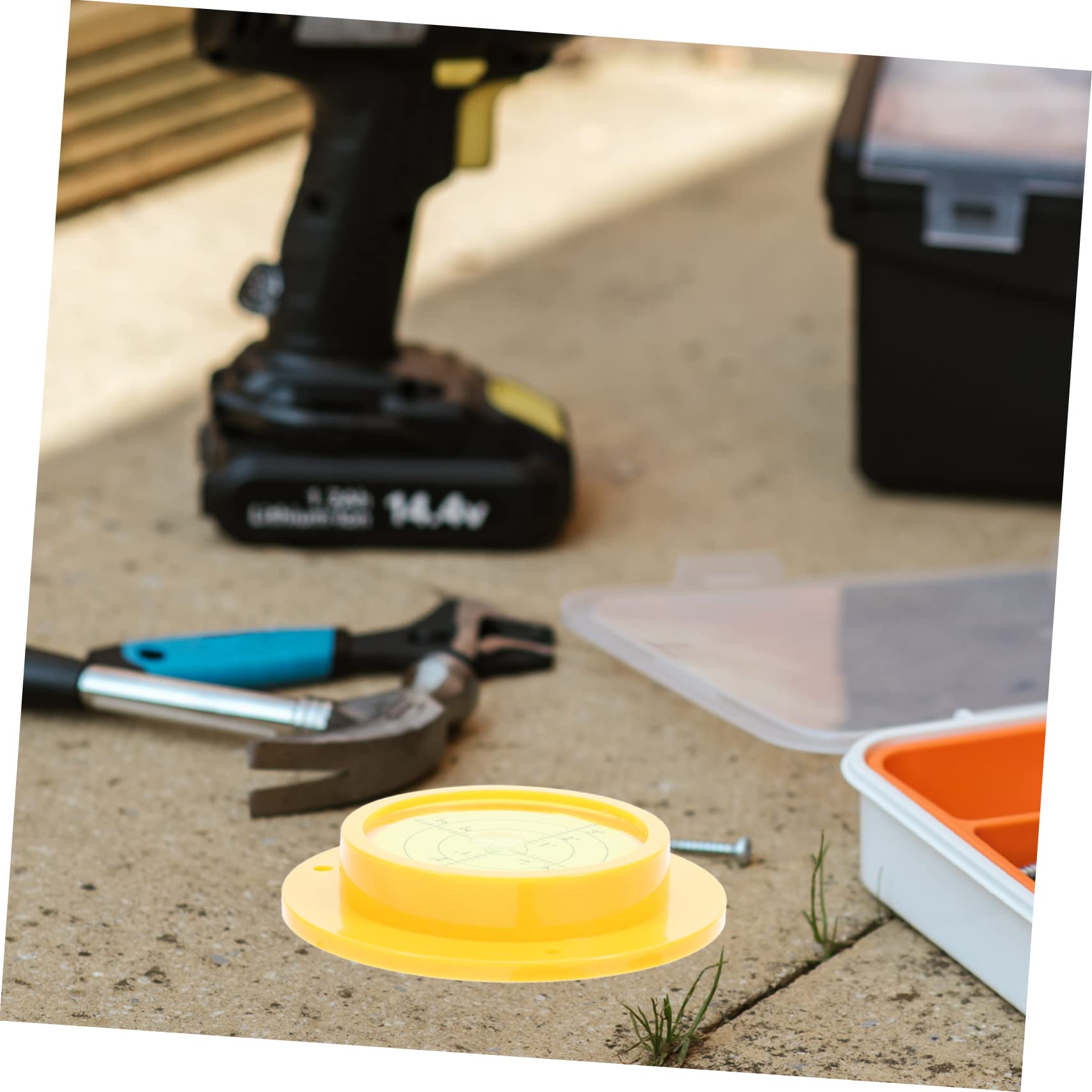 EXCEART 4 Pezzi Livellatrice A Bolla Orizzontale Con Base A Cintura Livellatrice A Bolla Livellatrice Magnetica Rotonda Livella Tascabile Livella Per Camper Misuratore Di Livello A