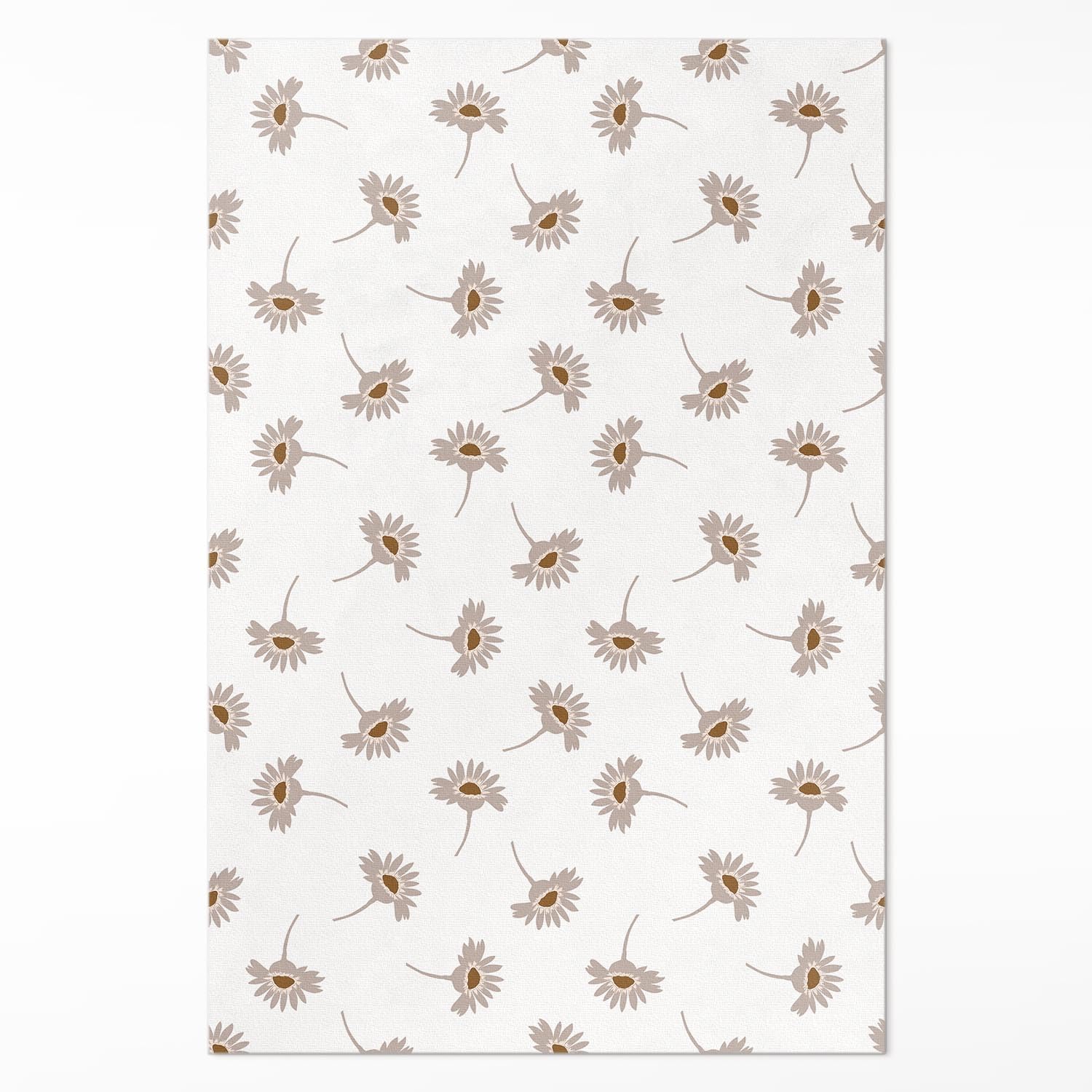 Tapis en vinyle 150x225 cm Fleurs délicates pour la cuisine Floorart