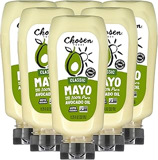 Chosen Foods 100% Avocado Oil-Based Classic Mayonnaise, Gluten & Dairy F...