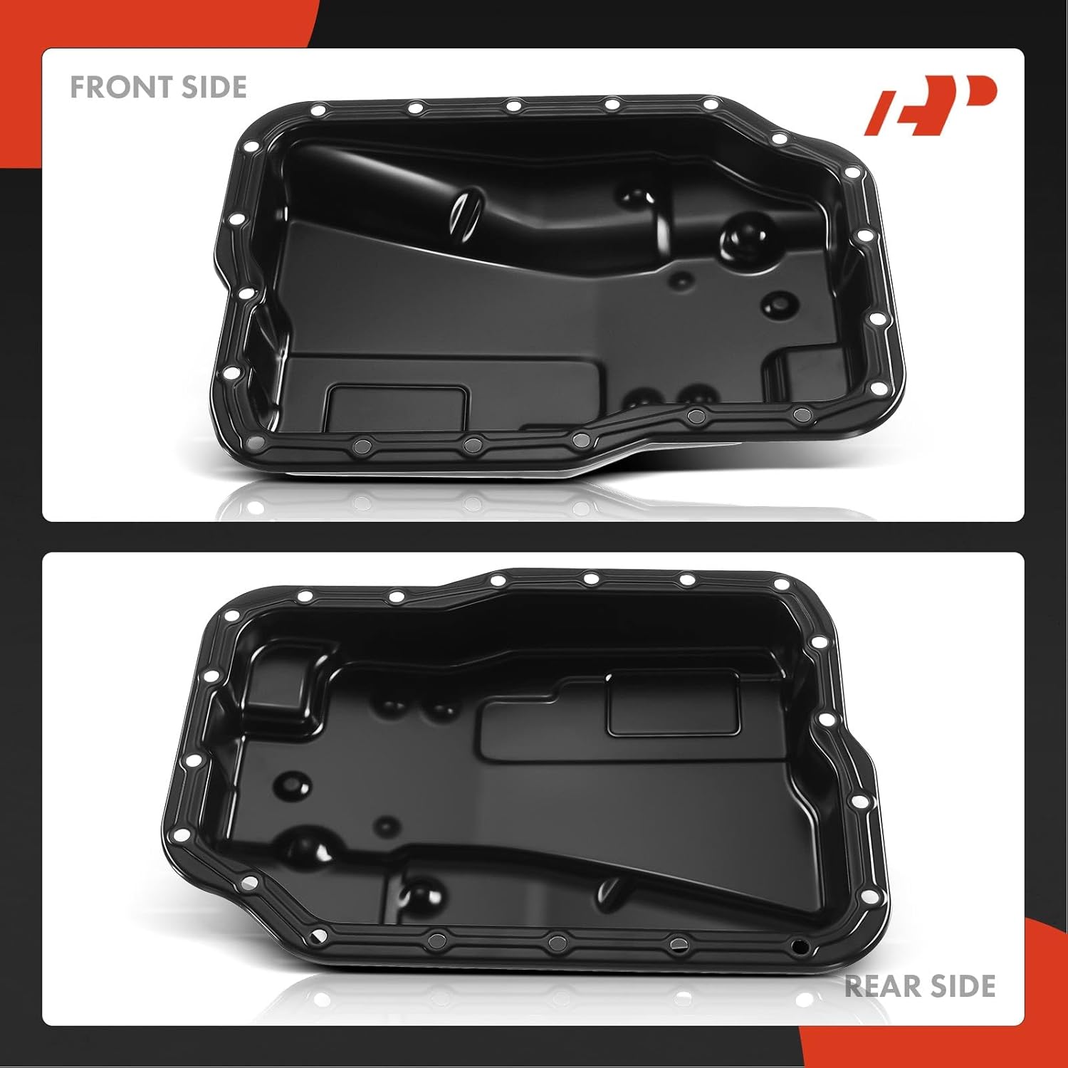 A-Premium Transmission Oil Pan Without Drain Plug Compatible with Ford Focus 2003-2011 2.0L 2.3L, Transit Connect 2010-2013 2.0L