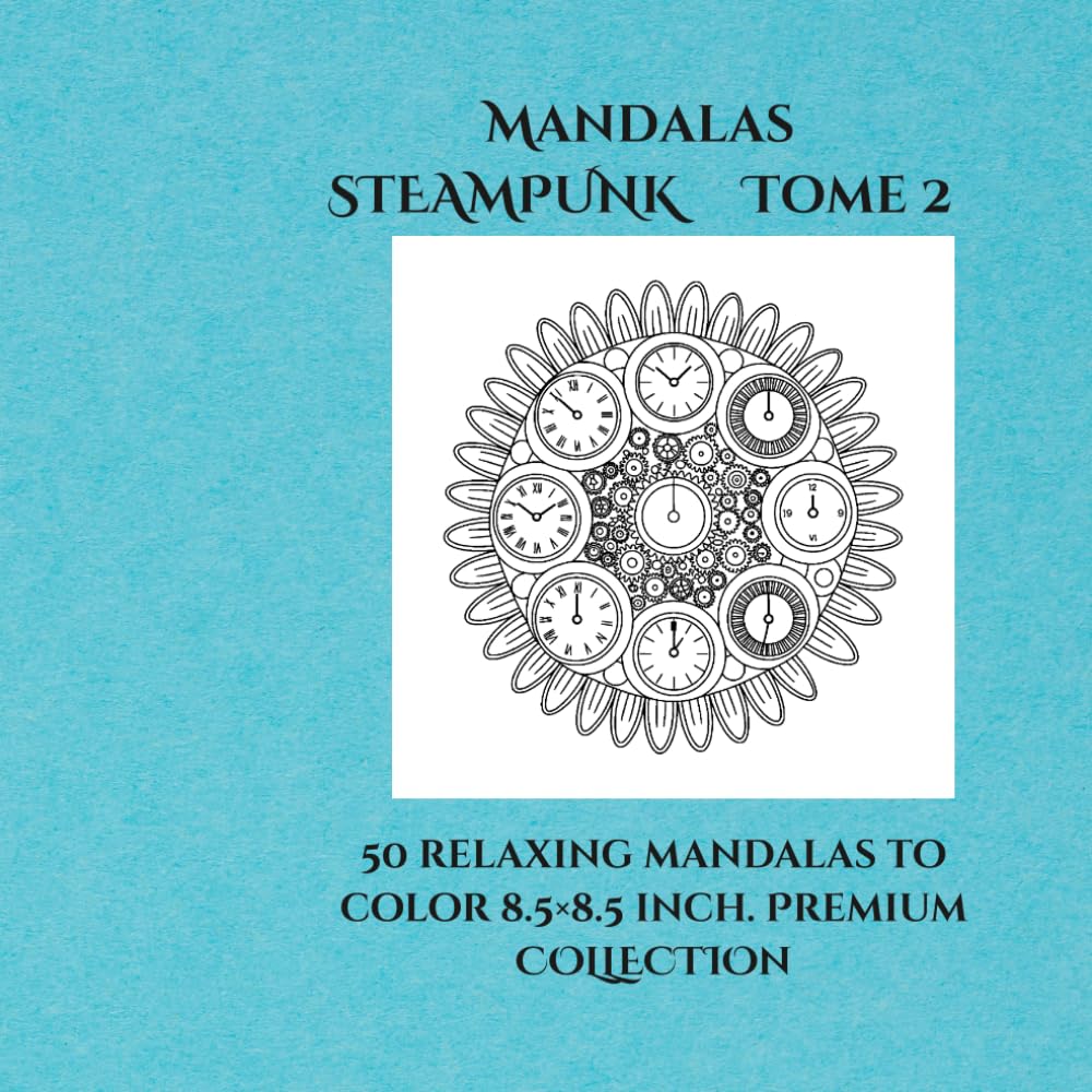 steampunk Mandalas volume 2: 50 steampunk mandalas for adults - stress relief, creativity and relaxation (mandalas steampunk ENG)