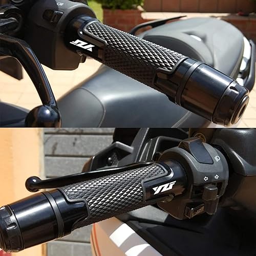Miniatura 2 de Puños de motocicleta 78 "0.866in universal Agarraderas con extremo de barra de aluminio antideslizante agarre para Yamaha YZF R1 R3 R6 R25 R15 R125