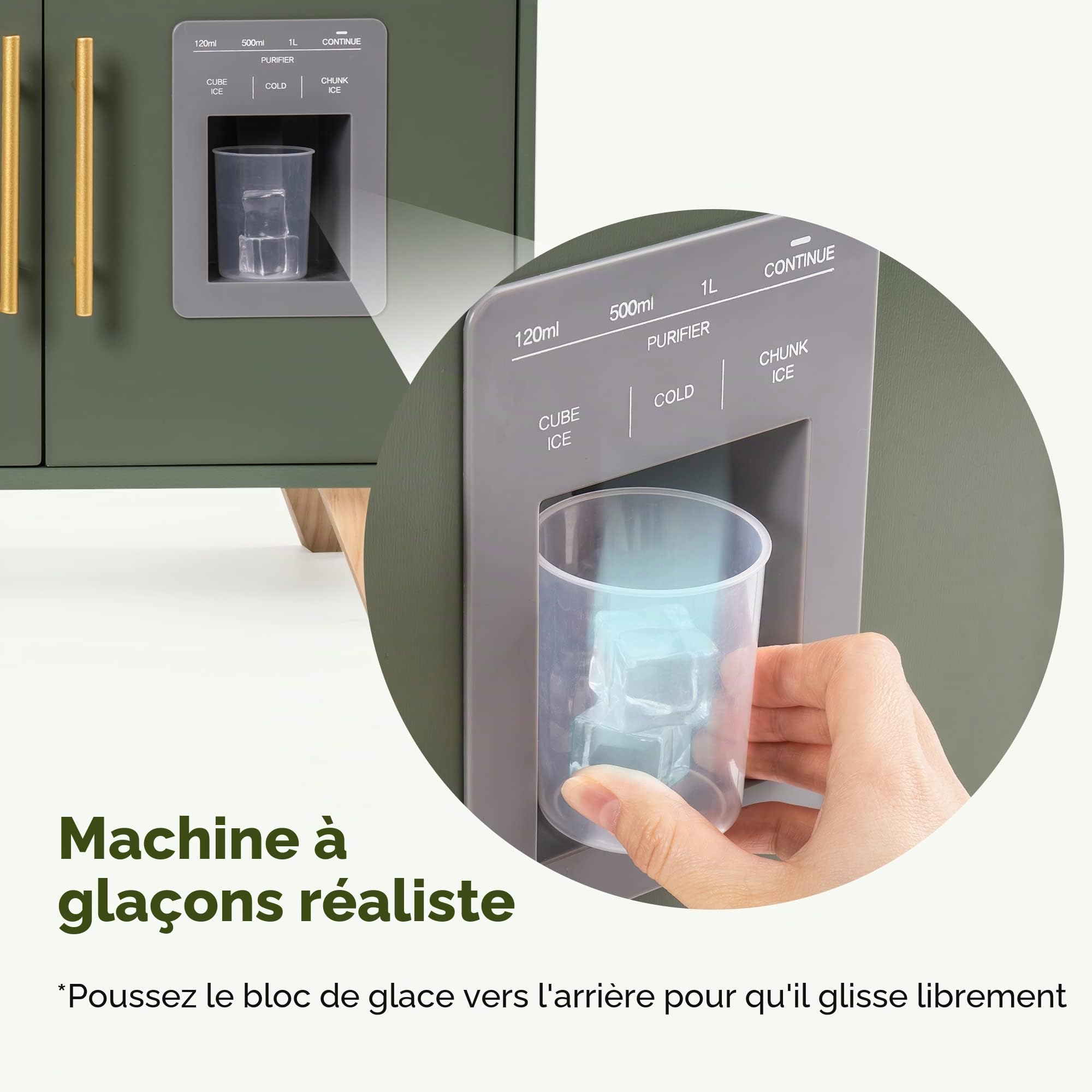 ROBUD Cuisine Enfant en Bois, Jouet Fille et Garçon 3-6 Ans | Jeux de Cuisine en Bois avec Accessoires pour Enfants