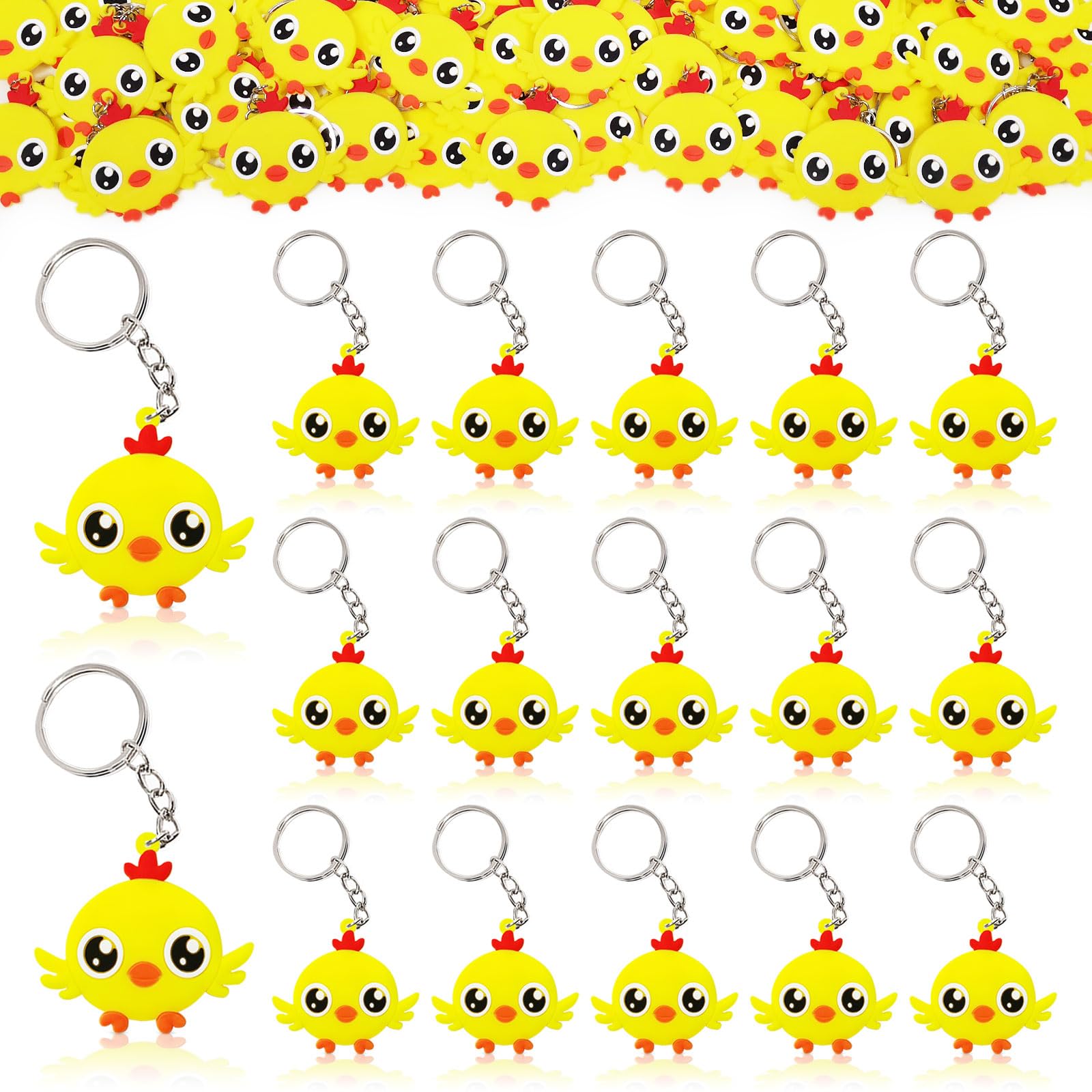 CiciBear 24 Pack Chicken Party Decorations for Guests, Chicken Farm Animals Barnyard Party,Animal Baby Shower, School Party, Kids Birthday