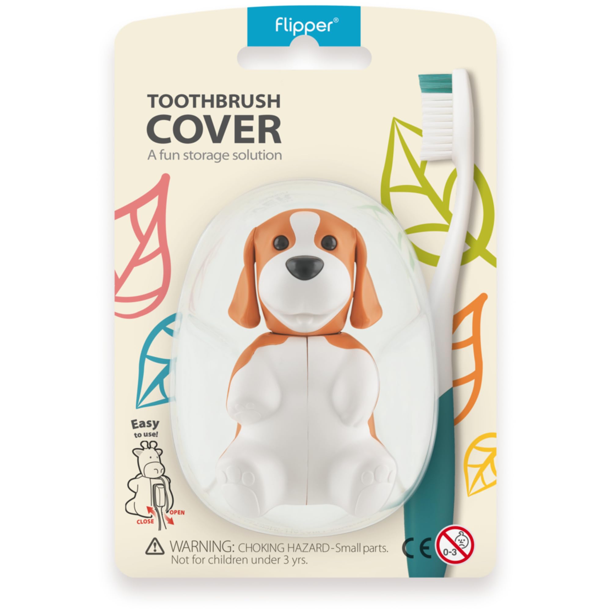 Rocs Flipper Hijyenik Diş Fırçası Kabı - Köpek