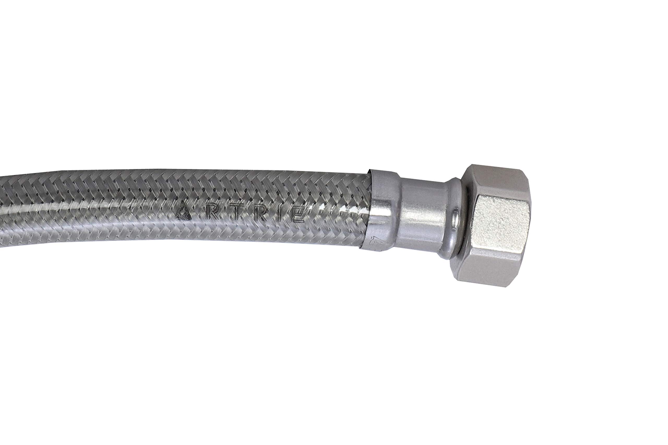Artrie 4 Feet (48") SUS-304 Grade European Standard Connection Pipe with Fresh PVC Covering | Brass Nuts and Inserts | Rustproof, Leakproof, Temperature Resistant | Set of 2 PCS (B08KTHFHWZ) Amazon Price History, Amazon Price Tracker