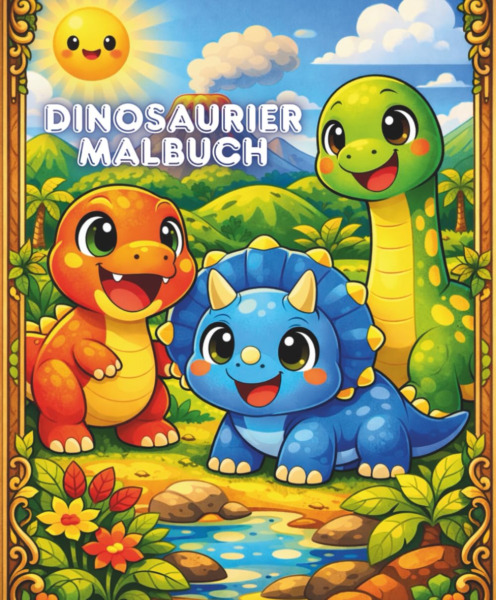 Dinosaurier Malbuch